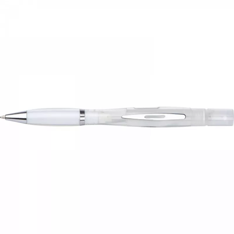 Długopis plastikowy z rozpylaczem SABINA - biały (1177606)