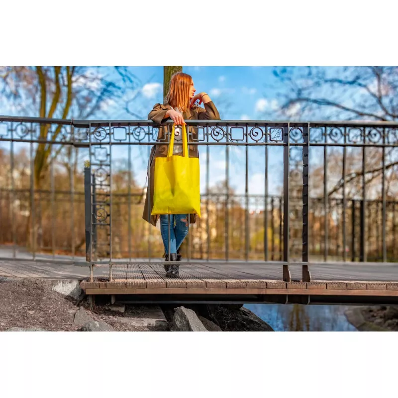 Torba RPET na zakupy Rokia 75 g/m² 38x42cm - żółty (VA128-08)