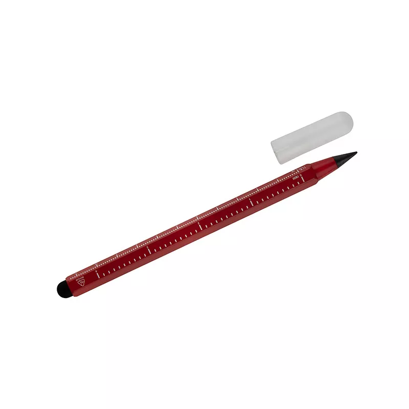 Ołówek wieczny z miarką DRAWI - czerwony (19834-04)