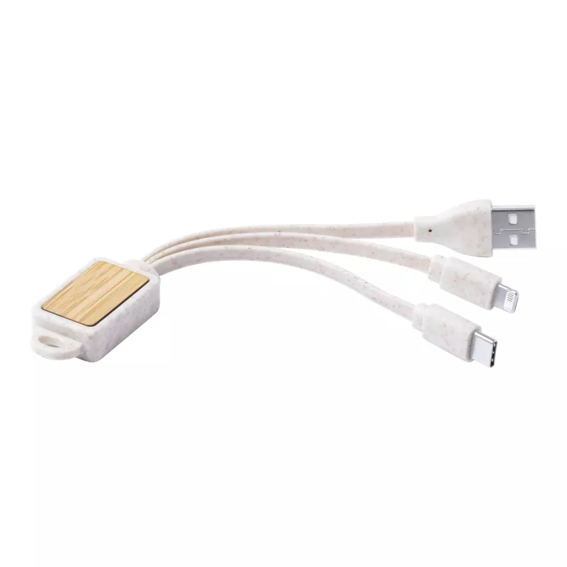 Korux kabel USB - brelok - beżowy (AP721822-00)