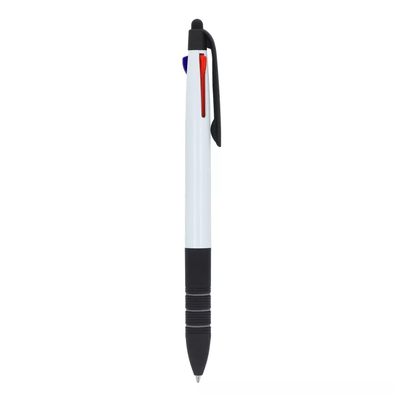 3-kolorowy długopis Berlin - biało / czarny (LT87852-N0102)