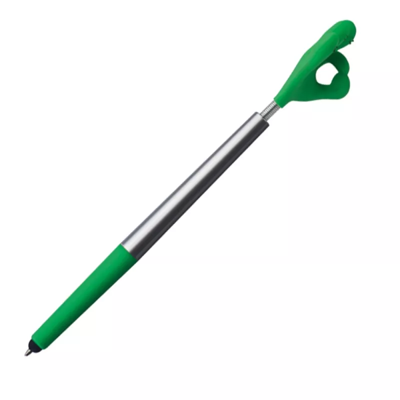 Długopis plastikowy CrisMa Smile Hand - zielony (1341509)