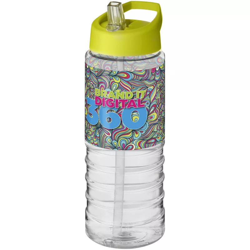 Bidon H2O Treble o pojemności 750 ml z wieczkiem z dzióbkiem - Limonka-Przezroczysty (21087708)