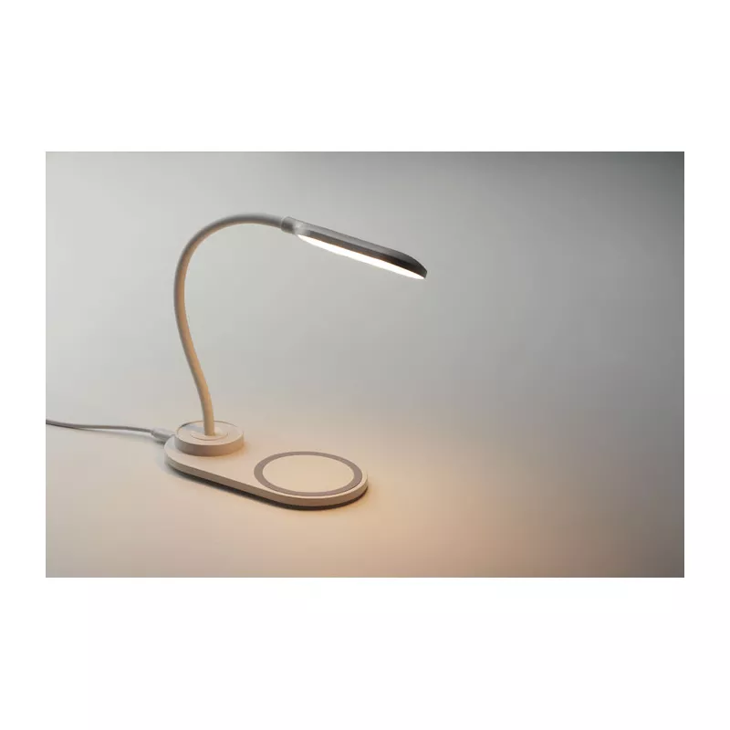 Lampka biurkowa z ładowarką bezprzewodową 10W SATURN - Bialy (MO6349-06)