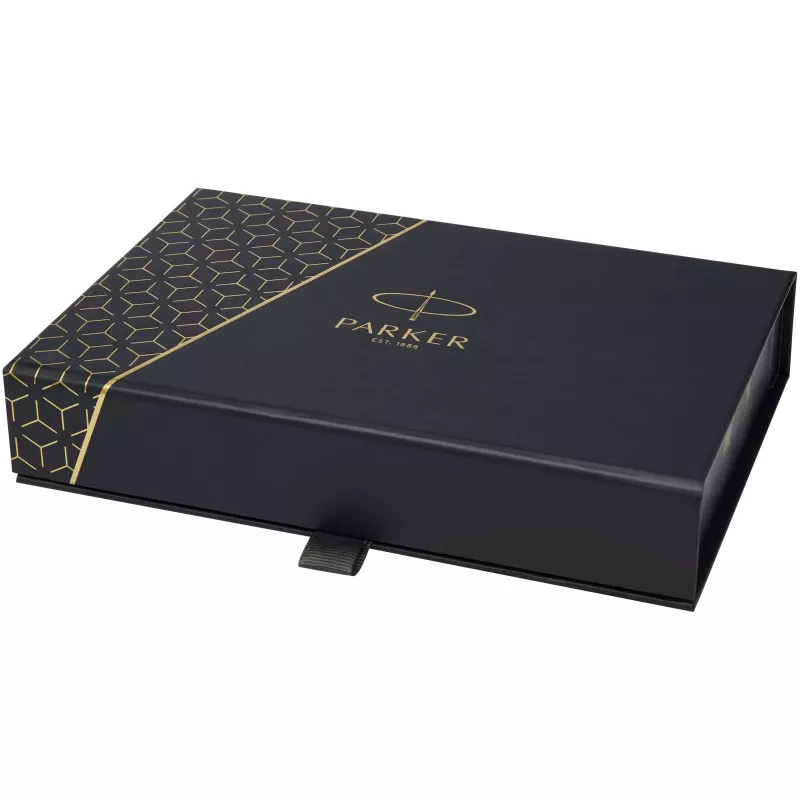 Parker IM Essentials – elegancki zestaw piśmienniczy: pióro i długopis, kolor czarny - Czarny (10801490)