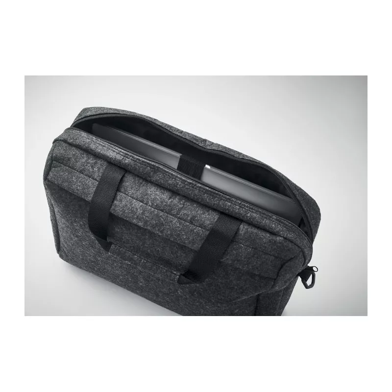 Torba na laptop 15" z filcu RPET PLANA - Kamienny Szary (MO2165-15)