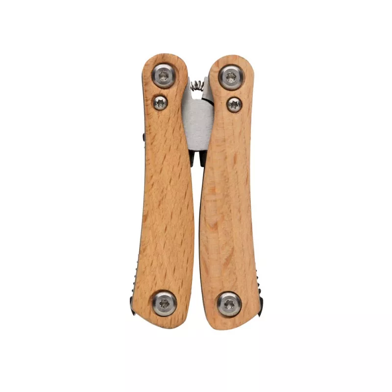 Mini narzędzie wielofunkcyjne, 12 el. - brązowy (P221.379)