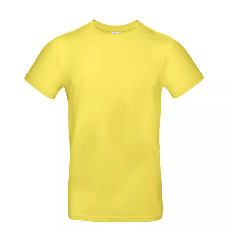 Koszulka reklamowa 185 g/m² B&C #E190 - Sollar Yellow (201) (TU03T/E190-SOLAR YELLOW)