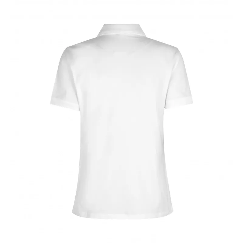 Koszulka bawełniana 185 g/m² ID Polo biznes/Jersey damska 0535 - White (0535-WHITE)