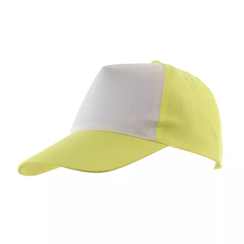 5-segmentowa czapka SHINY - żółty (56-0701801)