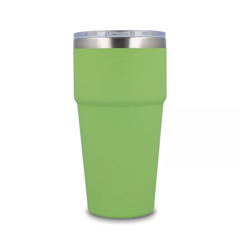 T-ceramiczny kubek do samochodu o miękkim dotyku 500ml - jasnozielony (LT98729-N0032)