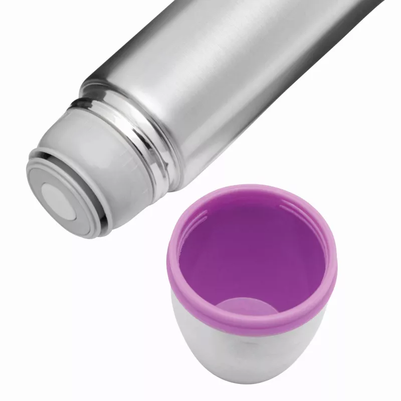 Termos ze stali nierdzewnej - fioletowy, srebrny (56-0304299)