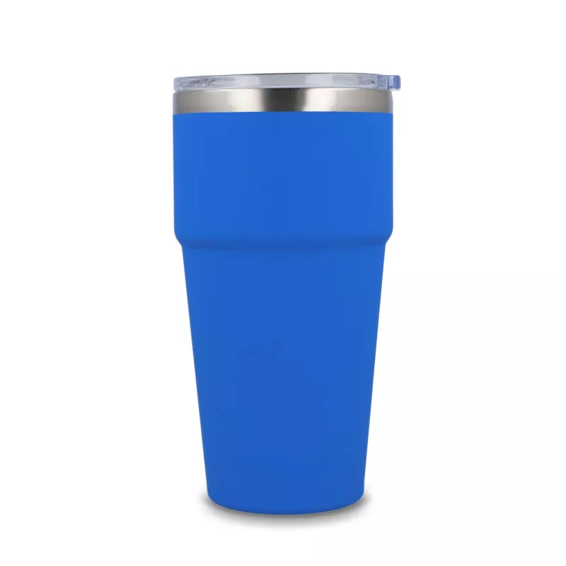 T-ceramiczny kubek do samochodu o miękkim dotyku 500ml - niebieski (LT98729-N0011)