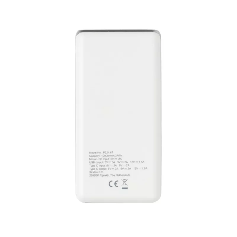 Ultra szybki power bank 10000 mAh z PD - biały (P324.673)