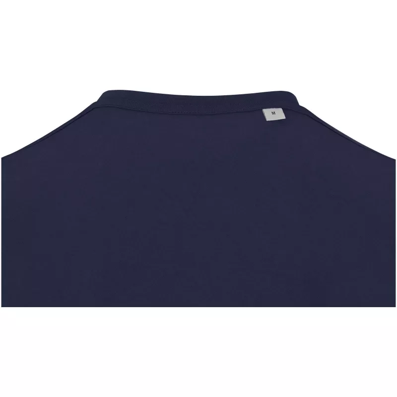 Balfour organiczna koszulka unisex z krótkim rękawem i dekoltem w serek, wykonana z materiału o gramaturze 200 g/m², z certyf - Granatowy (39665-NAVY)