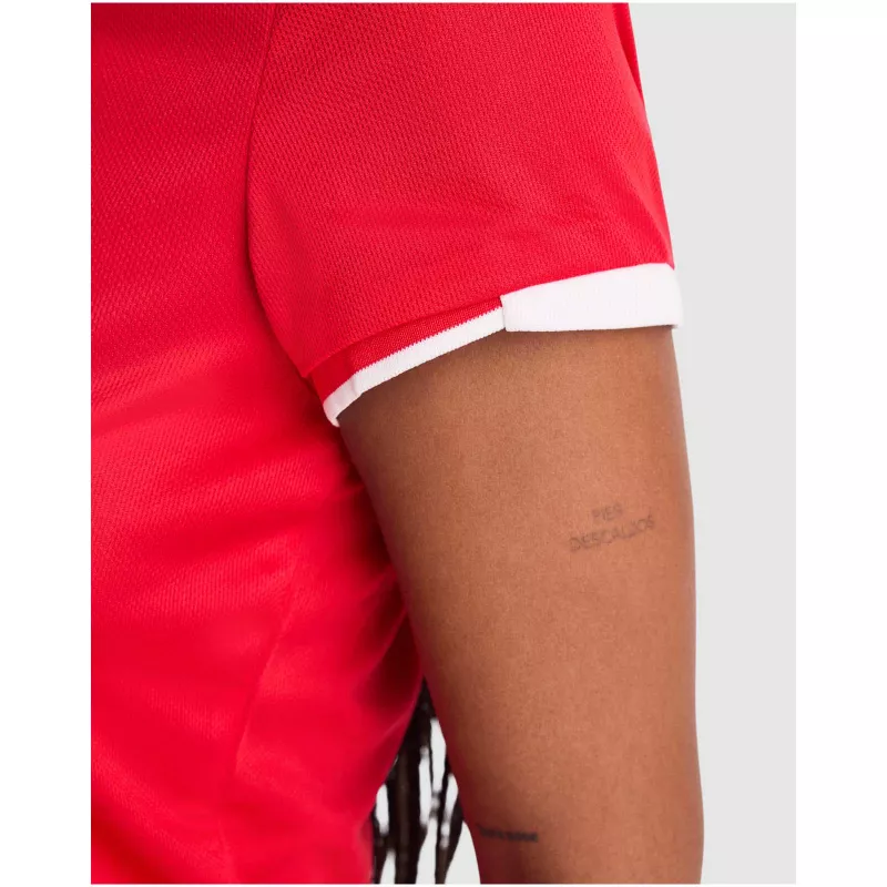 Tamil sportowa koszulka damska polo z krótkim rękawem - Biały-Navy Blue (R0409-NAVYBLUE-WHITE)