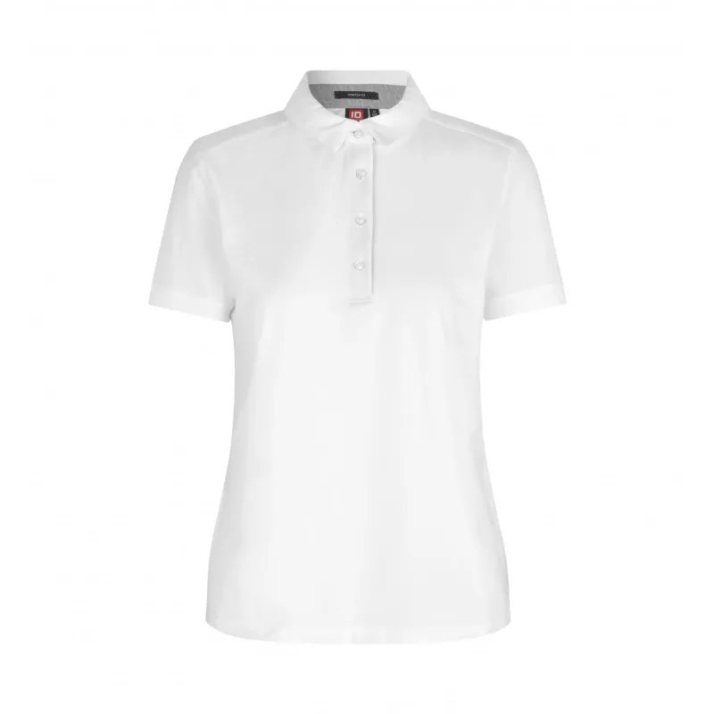 Koszulka bawełniana 185 g/m² ID Polo biznes/Jersey damska 0535 - White (0535-WHITE)