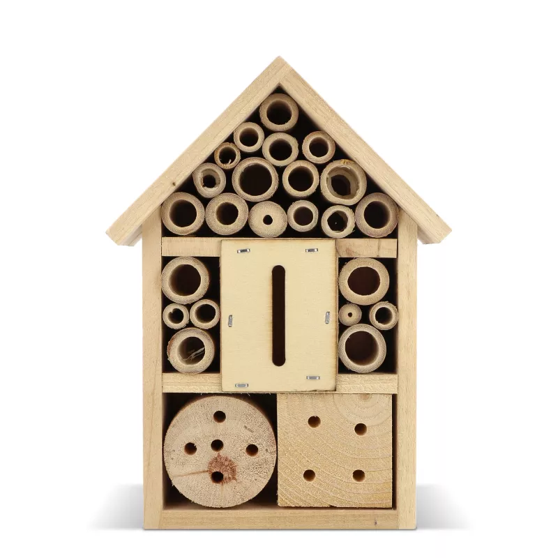 Hotel dla owadów wykonany z drewna FSC - naturalny-t (LT94571-N0094)