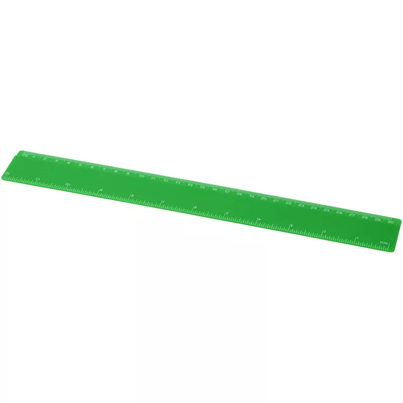 Refari linijka z tworzywa sztucznego pochodzącego z recyklingu o długości 30 cm - Zielony (21046861)