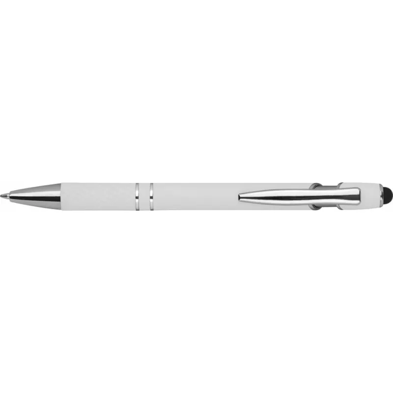 Długopis plastikowy touch pen - biały (1368906)