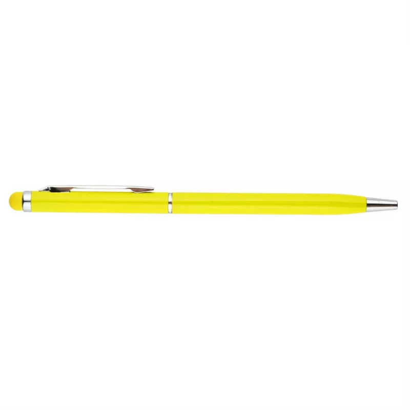 Długopis metalowy błyszczący z  touch pen-em | Raymond - żółty (V1660-08)
