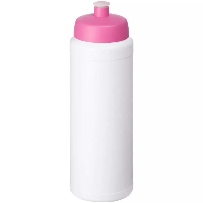 Bidon Baseline® Plus o pojemności 750 ml z wieczkiem sportowym - Biały-Różowy (21069008)