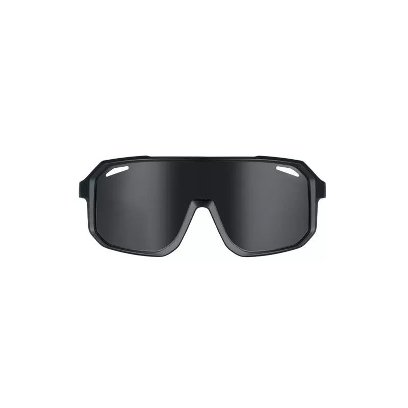 Okulary sportowe z lustrzanymi soczewkami UV400 FLASH - Czarny (MO2816-03)
