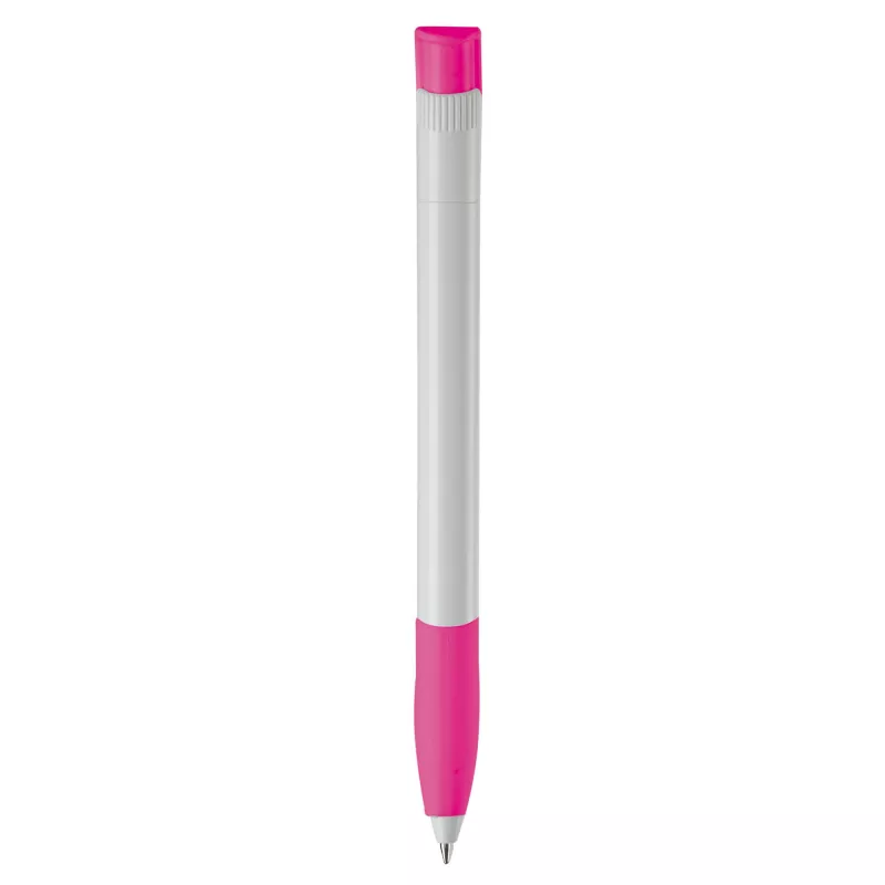 Długopis Apollo (kolor nietransparentny) - biało / różowy (LT87100-N0176)