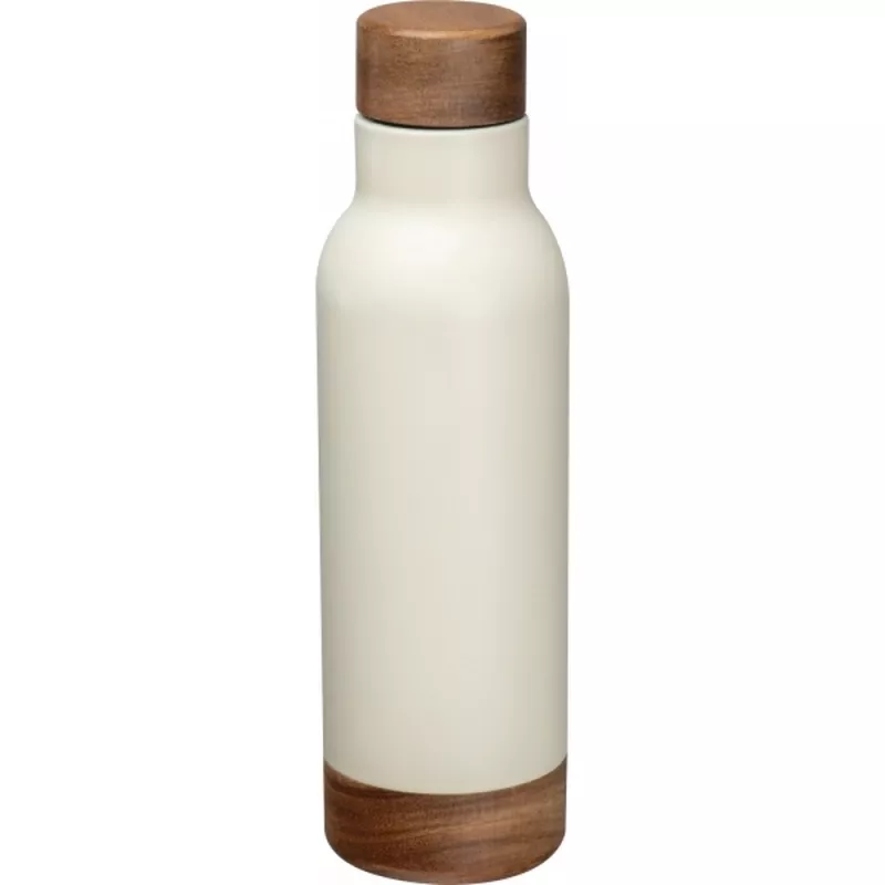 Butelka termiczna ze stalowa z recyklingu COTE D'AZUR MoLu 630 ml - biały (397806)