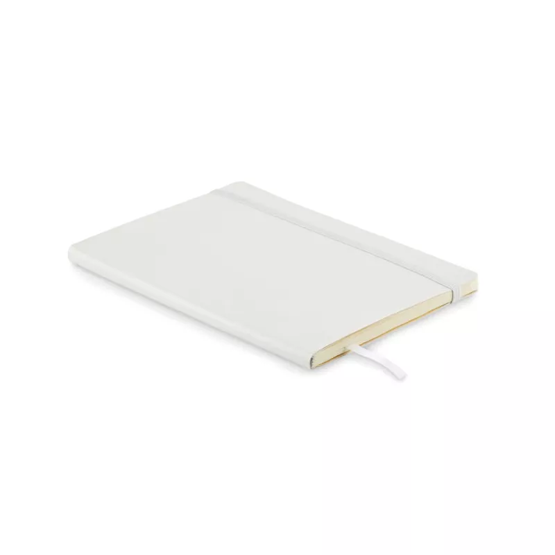 Notes A5 z recyklingu 80 kartek w linię BRETA - Bialy (MO2118-06)