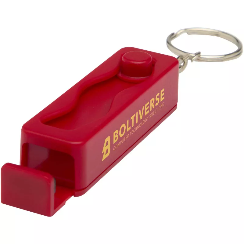 Aggia stojak na telefon z bambusa z zabawką sensoryczną z tworzyw sztucznych pochodzących z recyklingu - Czerwony (12446021)