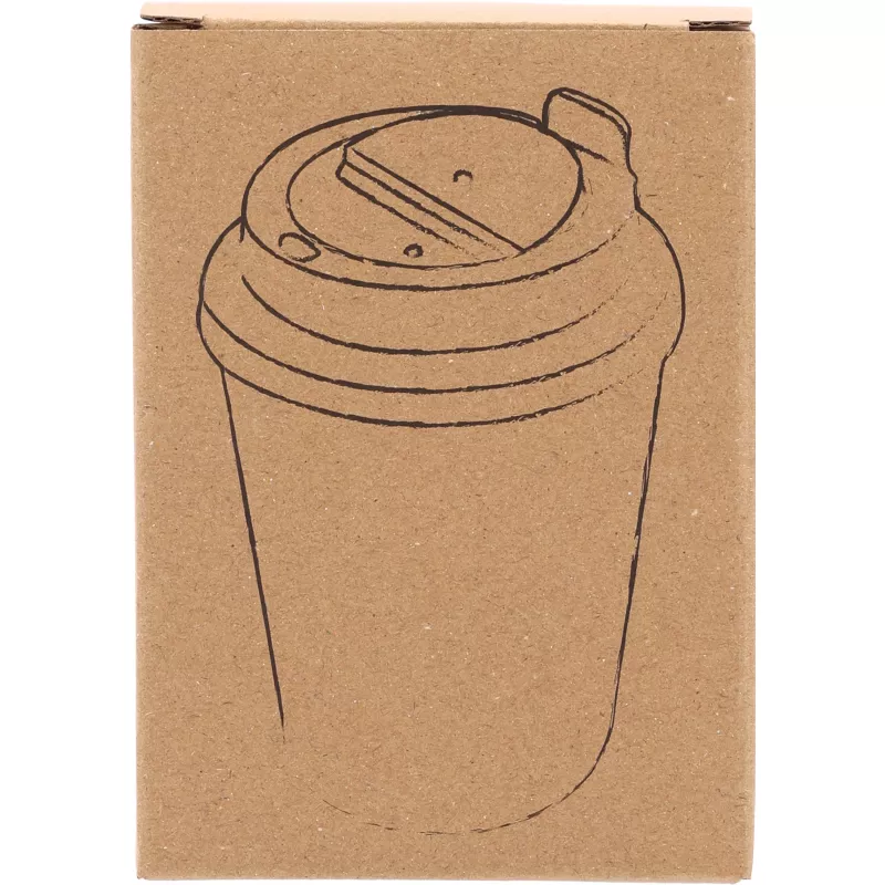 Kubek termiczny 350 ml z powłoką z recyklingu METODY - fioletowy (8496212)