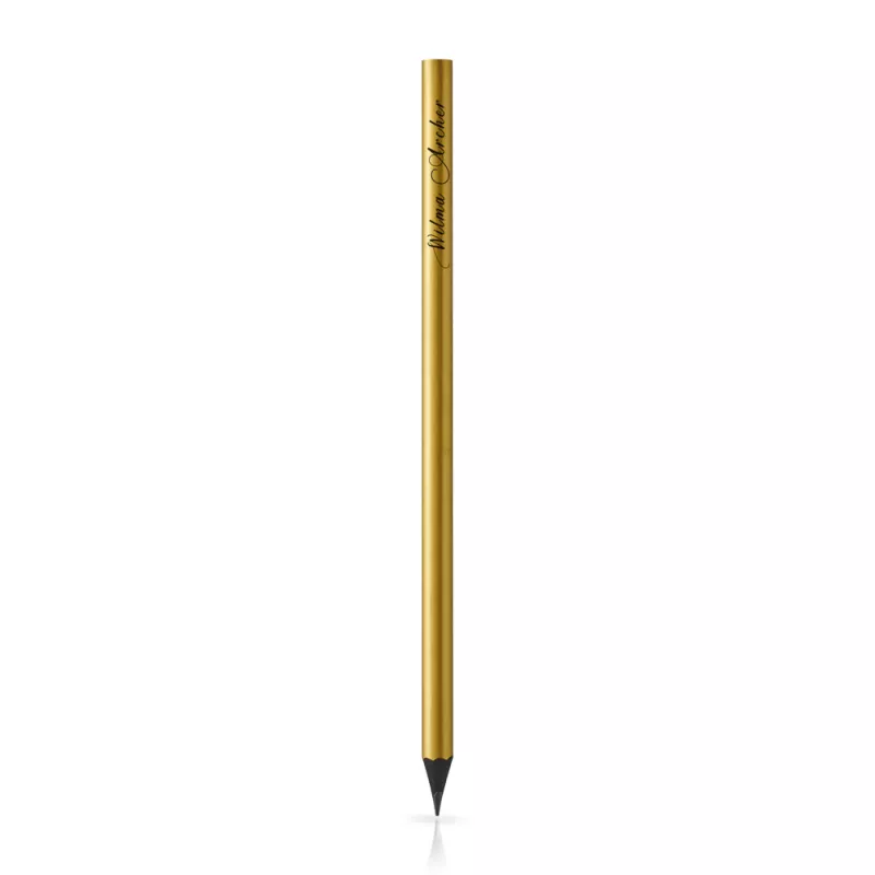 Ołówek drewniany lakierowany GLAMOUR - Złoty (IP29011991)