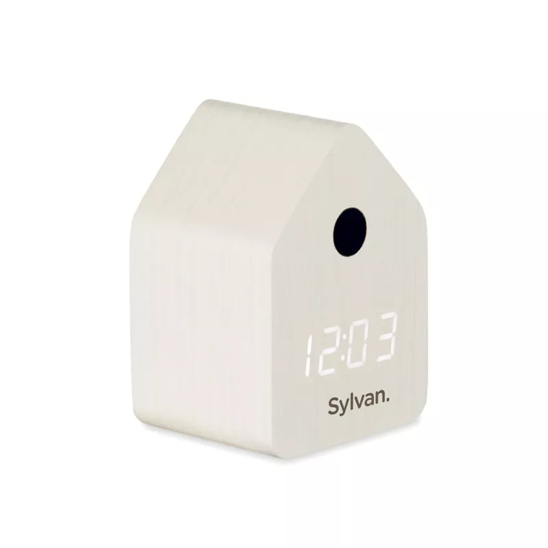 Budzik z kukułką z MDF CUCKOO - Bialy (MO2730-06)