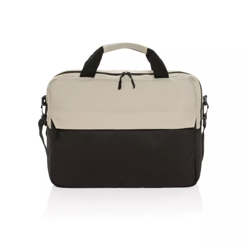 Torba na laptopa 15,6" AWARE™ Kazu, poliester z recyklingu - biały (P732.173)