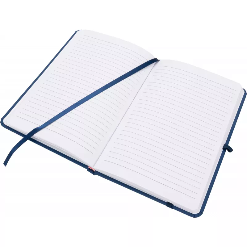 Notatnik A5 w linie z materiałów z recyklingu LORENA - niebieski (2875904)