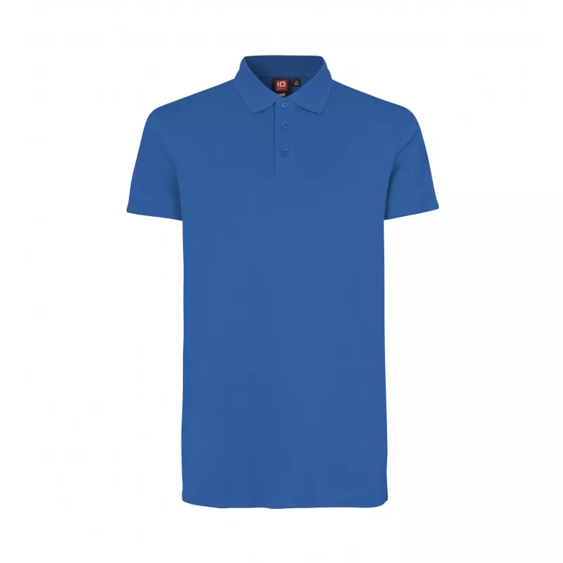 Koszulka bawełniana 210 g/m² ID Polo/stretch 0525 - Azure (0525-AZURE)