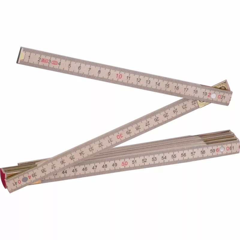 Drewniana składana miarka SVENJA - grey (9532413)