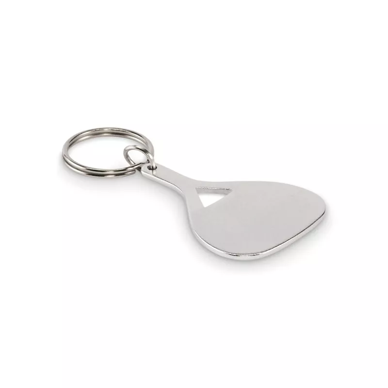 Brelok z aluminium w kształcie łopatki KEPAD - Srebrny Mat (MO2794-16)