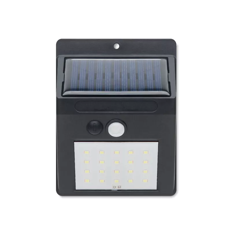 Lampa solarna 20 LED z czujnikiem ruchu MOTI - Czarny (MO2151-03)