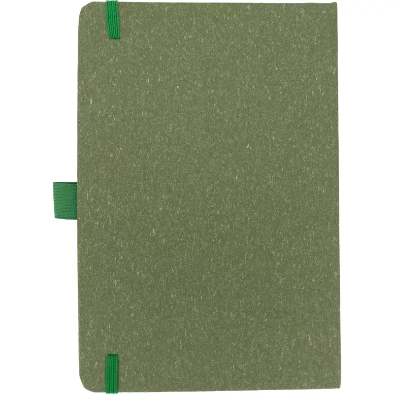 Notatnik A5 w kropki z papieru z recyklingu AGNESE - zielony (2179909)