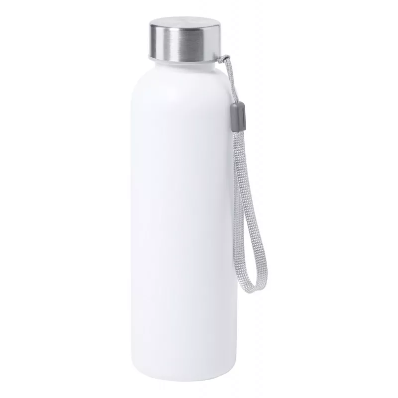 Butelka sportowa antybakteryjna Gliter 600 ml - biały (AP721939-01)