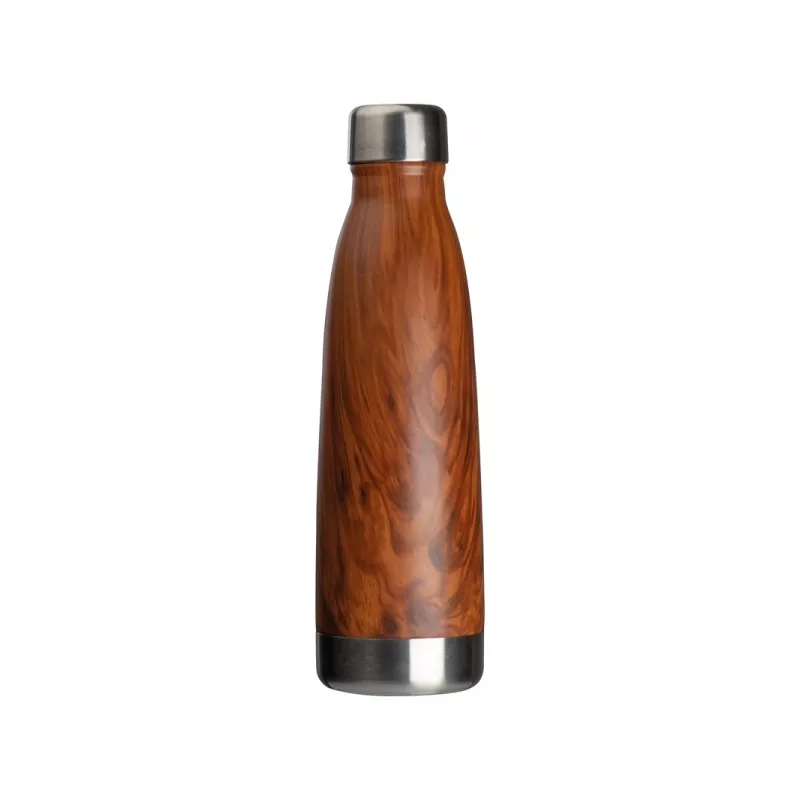 Butelka z motywem drewna TAMPA - brązowy (158201)