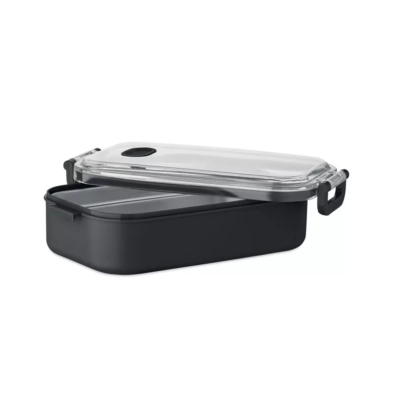 Lunchbox z PP ze stalowym wkładem 750 ml HOAGIE - Czarny (MO2770-03)