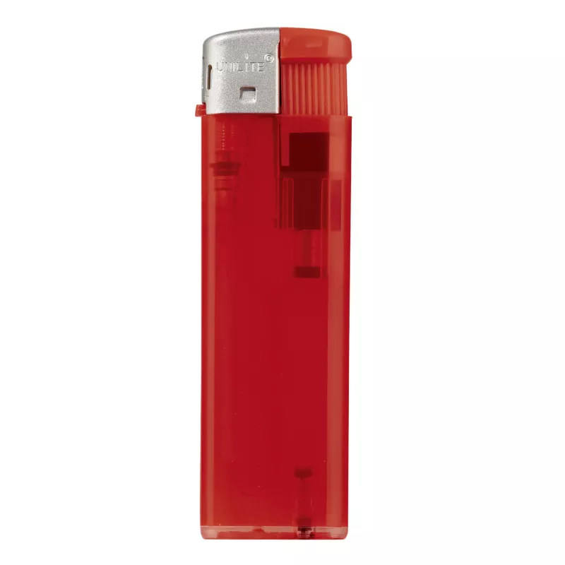 Zapalniczka reklamowa transparentna Torpedo - czerwony transparentny (LT90610-N0421)