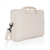 biały - Torba na laptopa 15,4" AWARE™ Laluka, bawełna z recyklingu