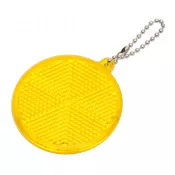 żółty - Breloczek odblaskowy o śr. 56 mm Circle Reflect
