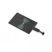 czarny - Adapter micro USB do ładowania indukcyjnego INDO