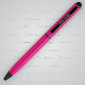 różowy - Długopis metalowy touch pen, soft touch CELEBRATION Pierre Cardin