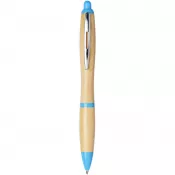 Jasnoniebieski-Piasek pustyni - Bambusowy długopis Nash